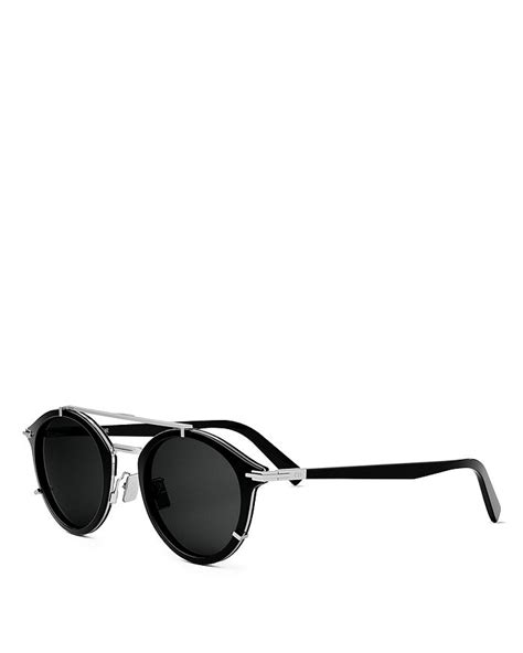 DIOR 'DiorBlackSuit R7U 50mm Round Sunglasses .